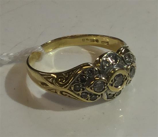 18ct gold and diamond ring